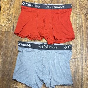 Columbia size XL Men's Boxer Briefs Red and Classic Gray soft‎ stretch comfy